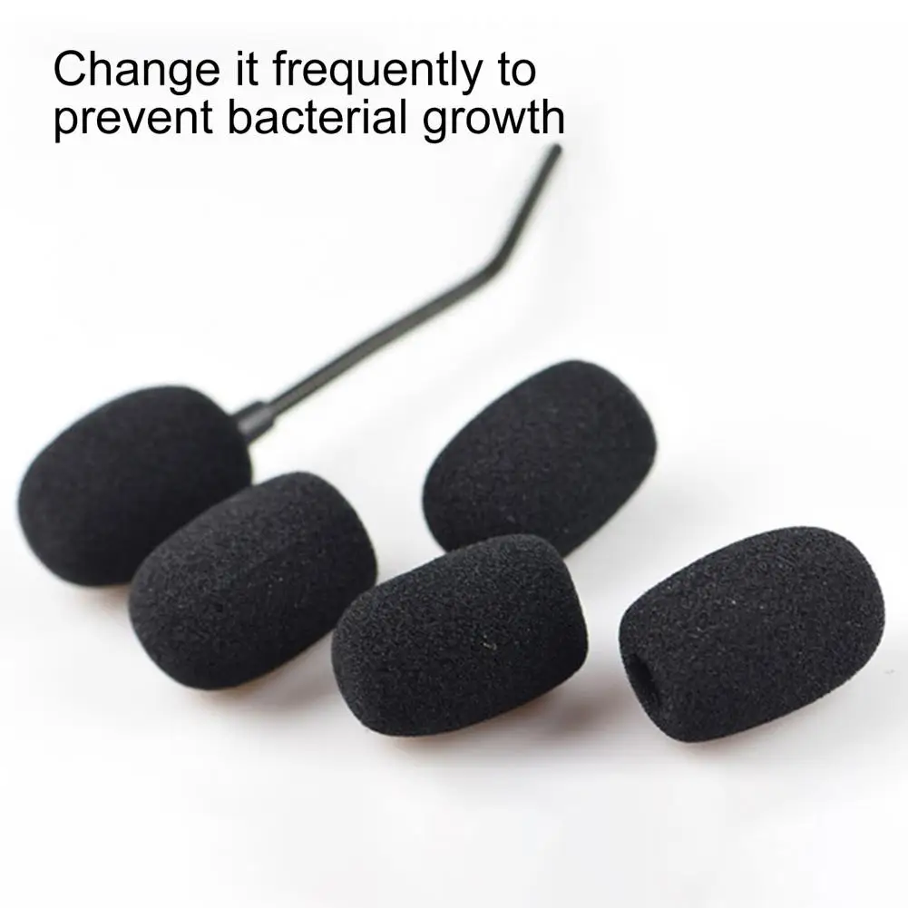 

10pcs Headset Replacement Foam Microphone Cover Telephone Headset Mic Cover Microphone Windscreen Windshied Headset Foam