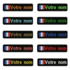 Французский флаг 10 х2, 5 см, вышивка с именем под заказ, значок в полоску, нашивка с помощью утюга или пришивания или нашивки с подкладкой из бархата