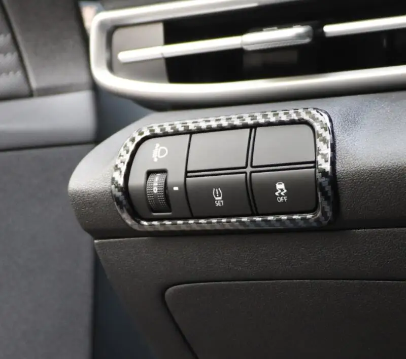 Car Headlight Switch Decoration Trim Cover Sequin Sticker Styling Interior Accessories For Hyundai Elantra CN7 2021 2022 Car Headlight Switch Decoration Trim Cover Sequin Sticker Styling Interior Accessories For Hyundai Elantra CN7 2021 2022