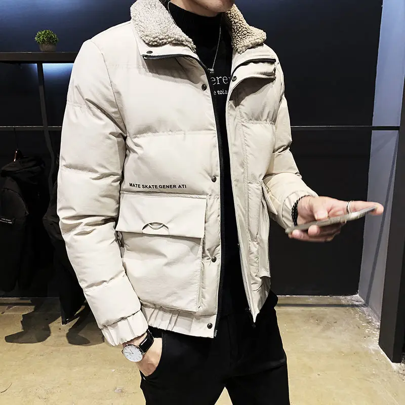 

Men Filling Cotton Patchwork Thicken Jacket Autumn And Winter Casual Style Men’s Parkas Coats