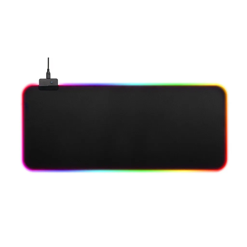C Мода Высокое качество Горячая новинка RGB большое цветное светодиодное освещение клавиатура Коврик игровой коврик для мыши для покупки компьютера - Цвет: C