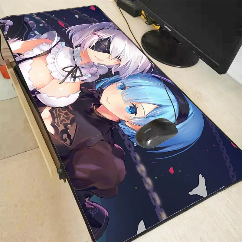 XGZ большой замок край коврик для мыши геймер Re Zero Сексуальная аниме-девушка ноутбук компьютер коврик для мыши коврики офисный стол отдыха Поверхность Коврик игра