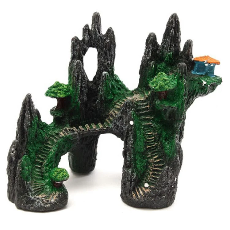 

1 Pc Resin Rockery Stone Fish Tank Landscaping Aquarium Decoration Rockery Mountain Hiding Cave Pet Supplies