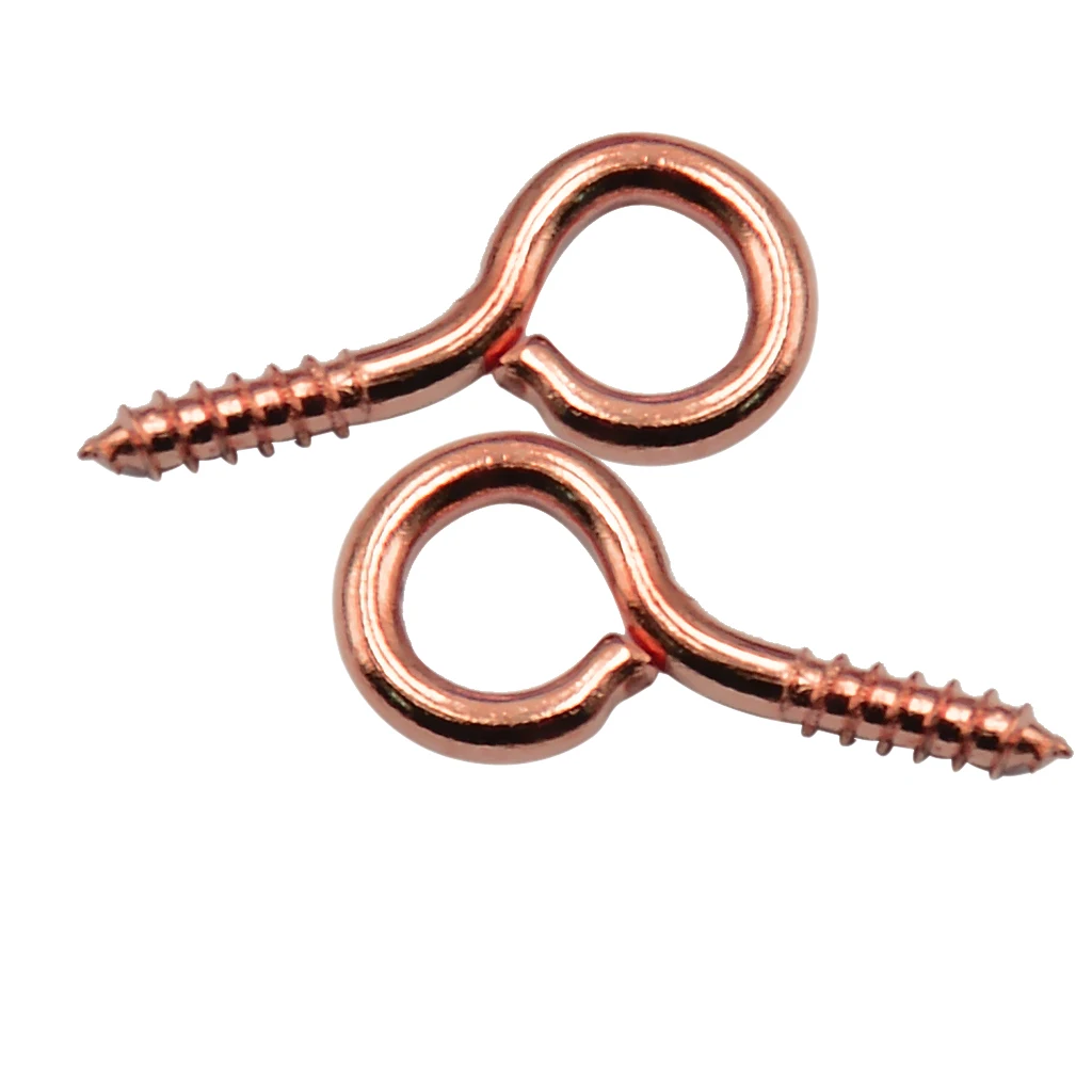 

Lot of 100 Screw in Peg Eye Pin Findings w/ Loop for Half Drilled Beads