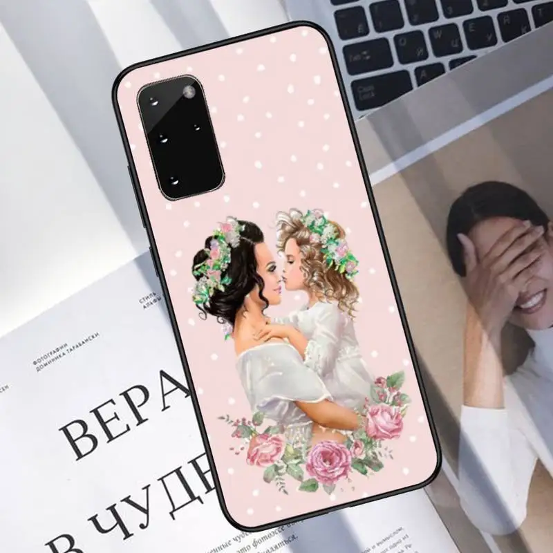 

girl Queen Mom baby pink Phone Case For Samsung A40 A31 A50 A51 A71 A20E A20S S8 S9 S10 S20 Plus note 20 ultra