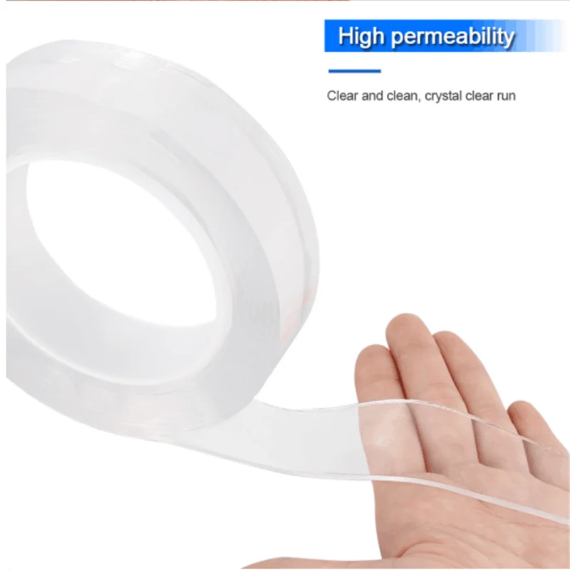 

5 M Nano Tape Transparent Non-Marking Tapes Home Waterproof Mould Double Sided Tape Sink Bath Sealing Strip Tape Self Reusable