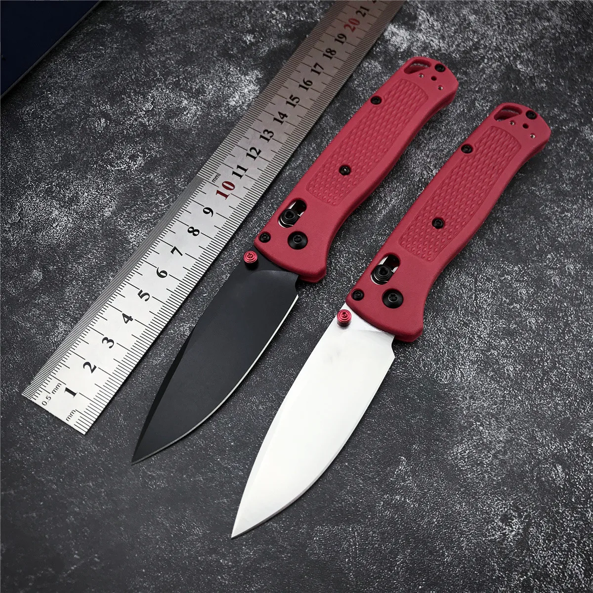 

BM 535 AXIS Folding Knife Mark S30v Blade Tactical Outdoor Camping Hunting Knife Portable Self Defense Multi EDC Tool Red Handle