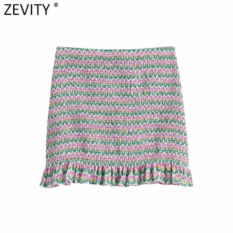 

Мини-юбка Zevity Женская Плиссированная, винтажная с принтом в виде сот, на молнии сбоку, облегающее летнее платье, QUN751