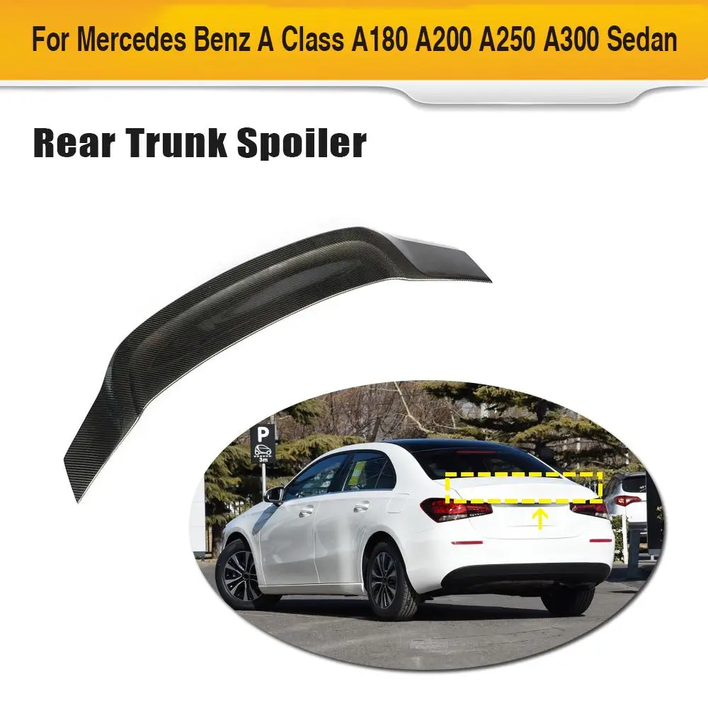 

For W177 Car Rear Trunk Spoiler for Mercedes-Benz A Class W177 Sedan 2019 2020 Rear Trunk Wing Spoiler Boot Lid
