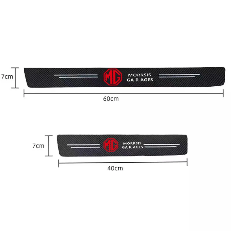 

For MG5 MG6 MG7 MG ZS GT GS 350 360 750 Accessories 4Pcs Car Styling Threshold Door Sill Pedal Protector Carbon Fiber Stickers