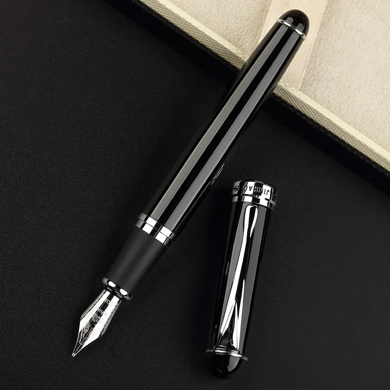 JINHAO X750 Роскошная авторучка металлическая каллиграфическая ручка Золотое перо школьные офисные чернильные ручки канцелярские принадлежности