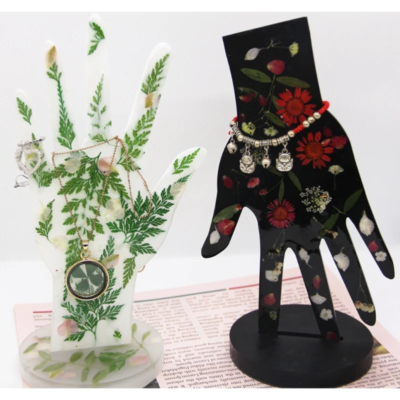 

Hand-Shaped Jewelry Display Mold Earrings Bracelet Storage Silicone Mold Jewelry Stand Mold Craft Tools for DIY Decorations