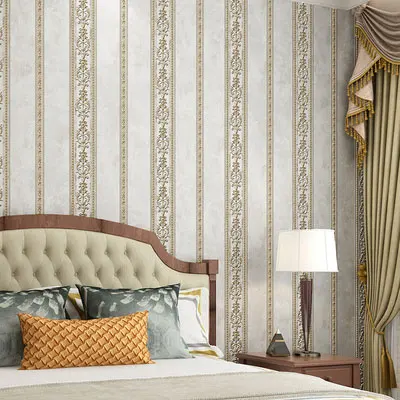 7191-31 Strip Классический американский Стиль 3D цветочные обои Home Decor для Гостиная Спальня стен полосы обои AB версия papel tapiz - Цвет: 7191-31 Strip