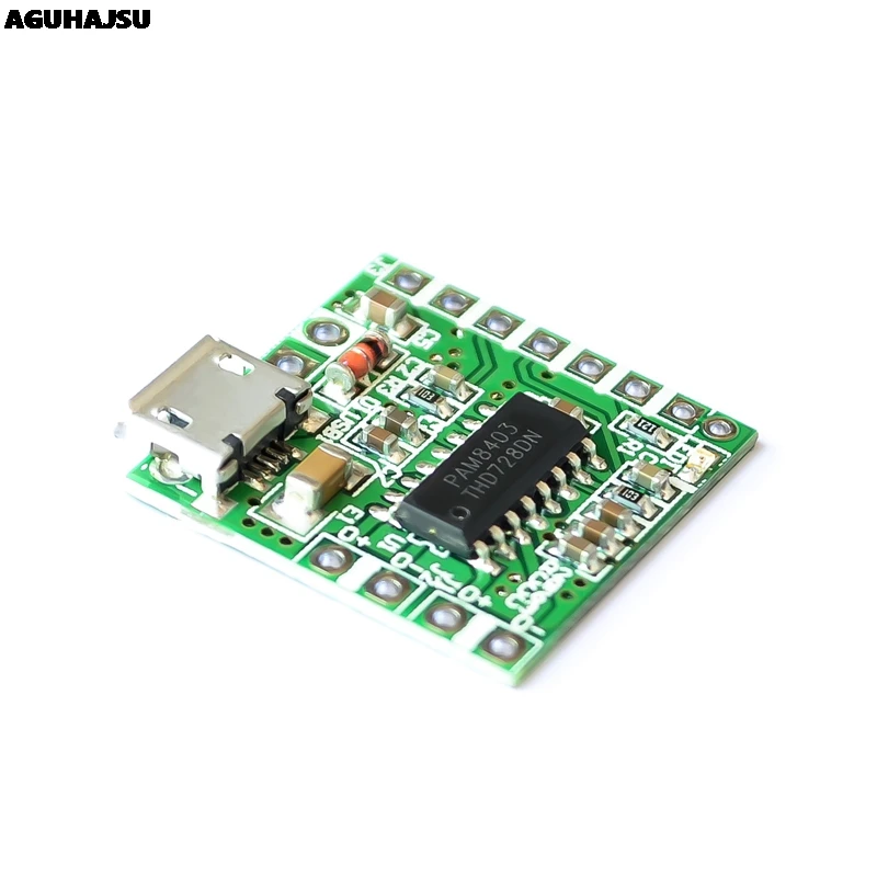 PAM8403 DC 5V Mini Class D 2x3W USB плата усилителя мощности DIY Bluetooth динамик Z07 Прямая