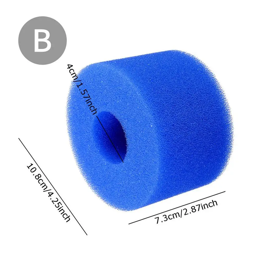 Многоразовый моющийся Губчатый Фильтр для бассейна 3 размера картридж пены