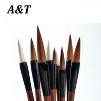 wooden writing brushes wolf hair traditional chinese calligraphy painting practice festival couplets regular script calligrapher