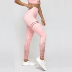 Новинка; Горячая распродажа; Женская сумочка-розовый ребёнка с золотым принтом Леггинсы с высокой талией для женщин спортивная одежда с принтом, леггинсы, Леггинсы