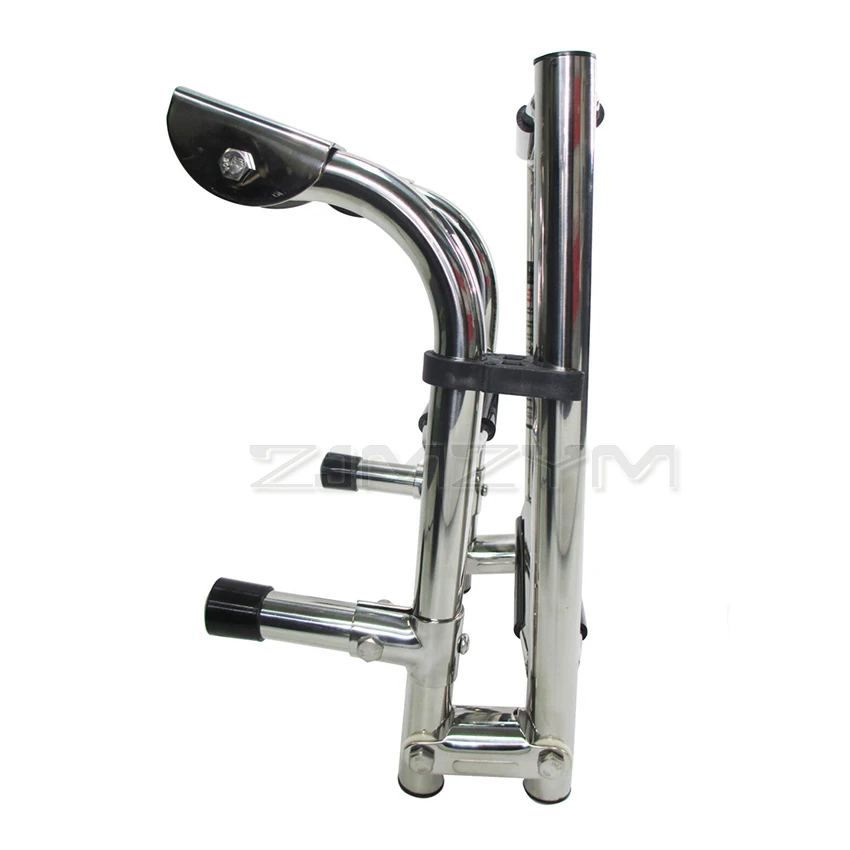 

Marine Boat Stainless Steel Telescopic Folding Ladder 4 Step Boat Ladder Boarding Ladder For Marine Deck Outboard Swim Platform