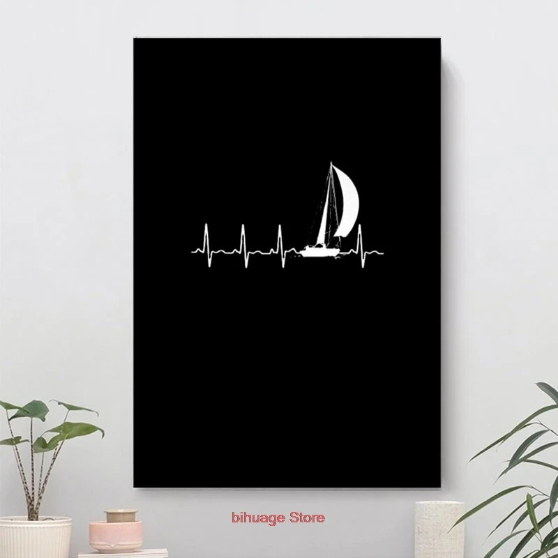 Картина на холсте парусное сердце | Дом и сад