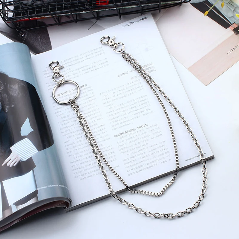 

Two/Three Layer Belt Key Chain Punk Hip-hop Trendy Waist Chain Unisex Pants Jeans Long Metal Clothing Accessories Jewelry