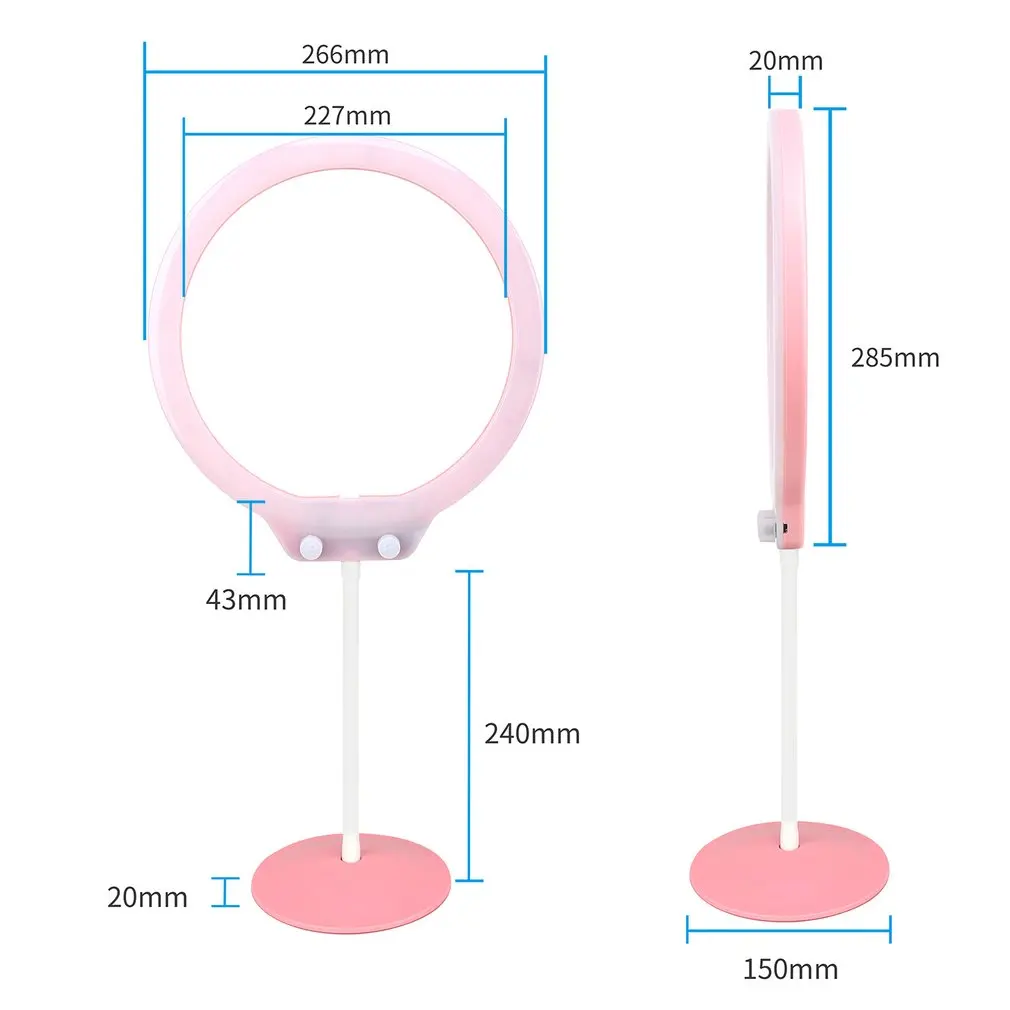 

Zomei LED Ring Light 3200K-5500K Dimmable Camera Photography Lamp with Phone Clamp Photo Ring Lamp for Video Recording
