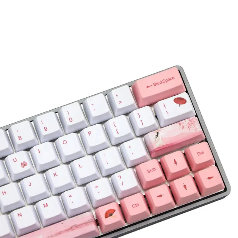 Механическая клавиатура с сублимационной печатью милые колпачки для клавиш PBT OEM