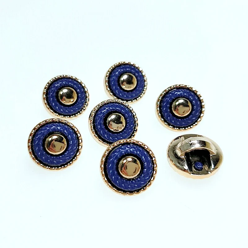 deep blue HL 30/50/150 шт 13 мм новой PU искусственной пуговки с покрытием для конических фрез DIY Одежда Швейные аксессуары рубашка на пуговицах - Цвет: deep blue