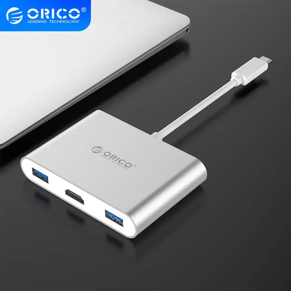 ORICO Type C концентратор USB для нескольких USB3.0 HDMI совместимых/VGA/RJ45/SD TF кард ридер