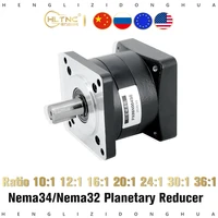 nema34 nema32 servo stepper motor planetary gearbox gear ratio 10 1 121 161 201 241 301 361 px86 planetary reducer