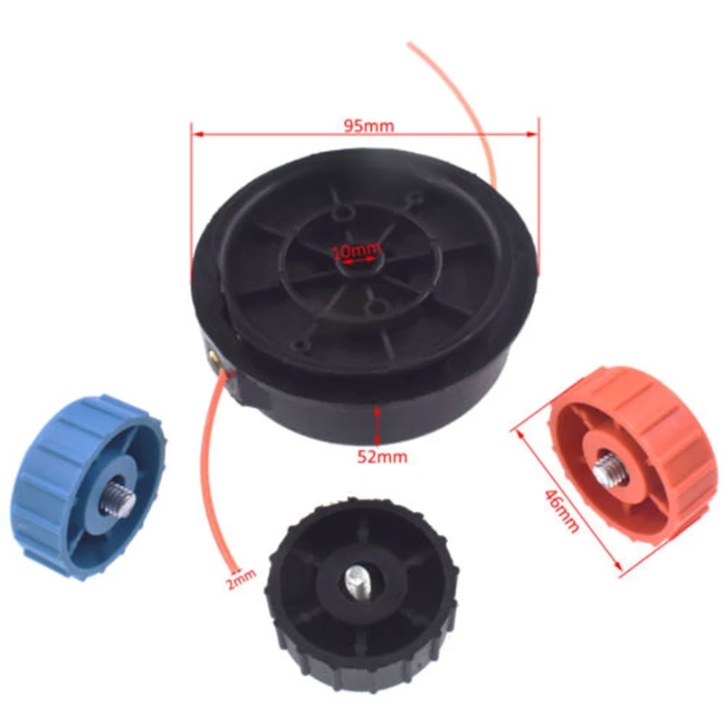 Новинка GP305 Strimmer Head + 3 * катушки для ALM Qualcast CDB30A катушка комплект 3/8 UK сток|Детали