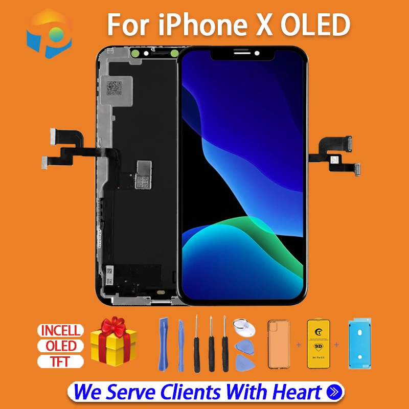 Высококачественный OLED дисплей YWEWBJH для i Phone X XS XR ЖК замена экрана дисплея с