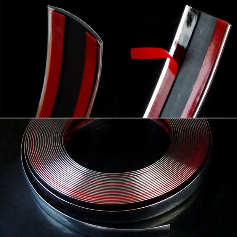 Самодельная Серебряная молдинговая уплотнительная полоса наклейка уплотнение