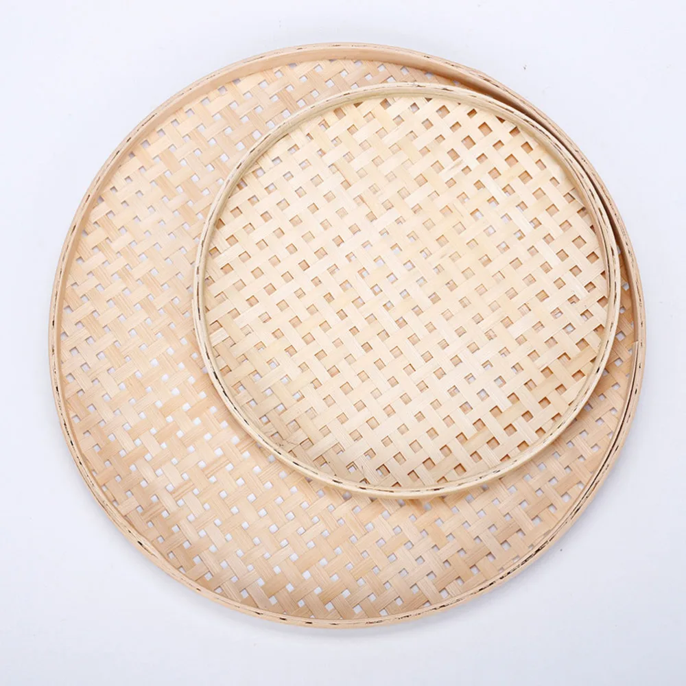 

1Pc Bamboo Weaving Sieve Premium Bamboo Sieve Multi-functional Bamboo Sieve