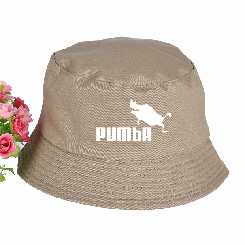 2019 new Pumba logo Print Panama Bucket Hat High Quality Cap Summer Sport Sun Visor Fishing Fisherman | Аксессуары для одежды