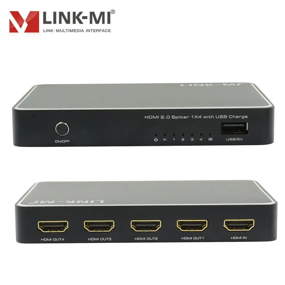 Разветвитель USB 2 0 H104 1x4 поддержка аудио и видеосъемки|video out|video hdmivideo to hdmi |