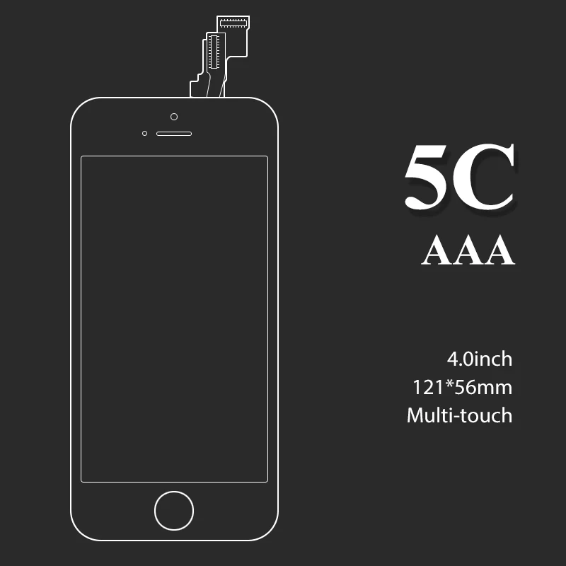 

10 шт., сенсорный ЖК-экран в сборе для iPhone 5C