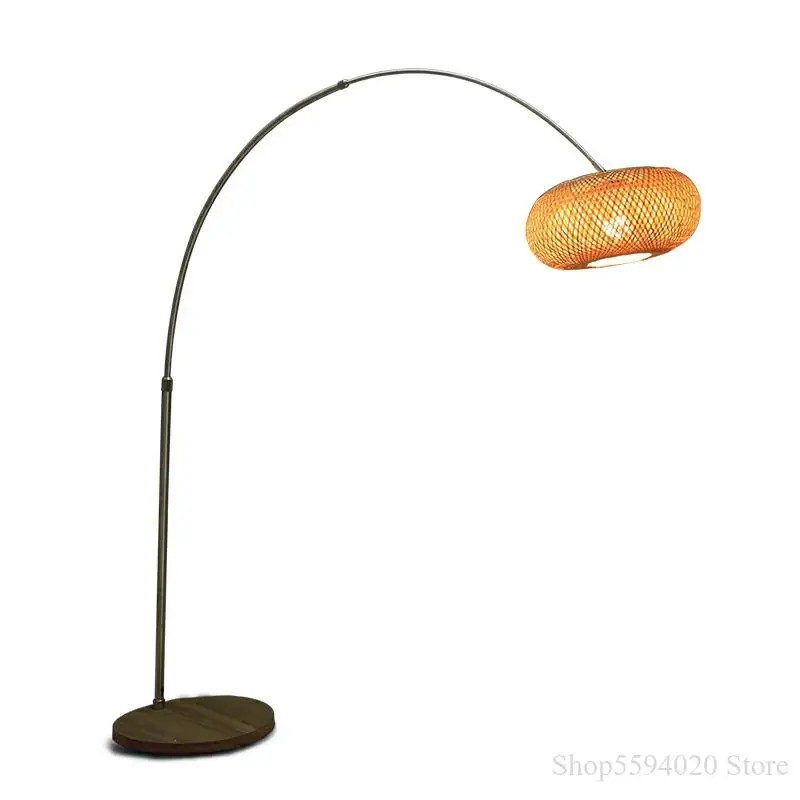 Китайский торшер дзен для рыбалки японский Торшер гостиной чайной СВЕТОДИОДНЫЙ