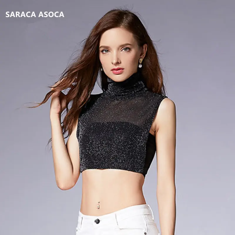 Осенне-зимний модный свитер с воротником-хомутом съемный воротник женский