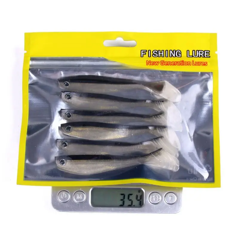 Balight 6 шт. Соединенные рыболовные блесны мягкая искусственная приманка для