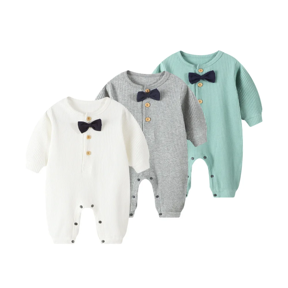 

Осенний Детский комбинезон из органического хлопка с длинными рукавами; Однотонный костюм для маленьких девочек и мальчиков; Тонкие Стильные Комбинезоны