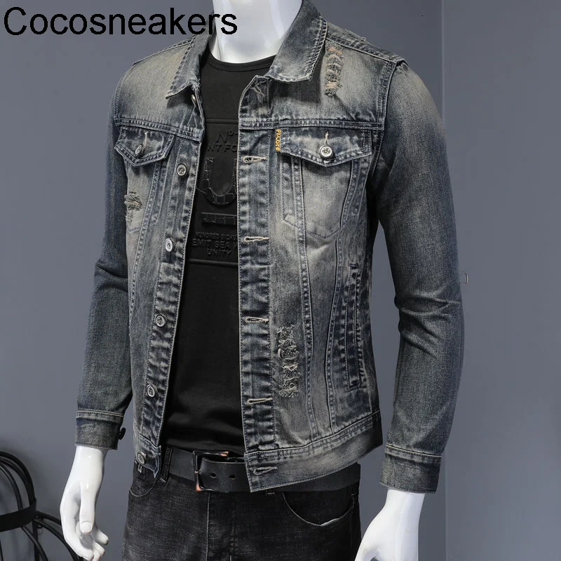 

Весенняя ВИНТАЖНАЯ ДЖИНСОВАЯ КУРТКА с эффектом потертости