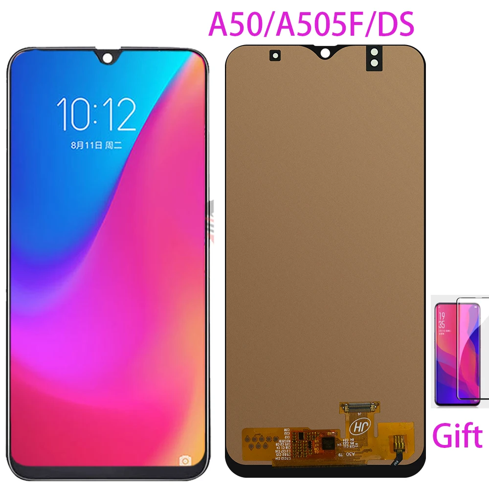ЖК дисплей для Samsung Galaxy A50 дигитайзер сенсорного экрана в сборе A505F DS A505 A50|Экраны