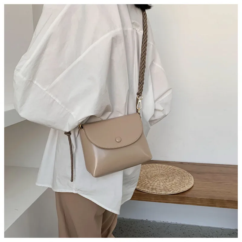 Casual Retro Women Shoulder Bags Designer Brand Chic Strap Female Handbags Luxury Pu Leather Crossbody Messenger Bag Large Purse | Багаж и