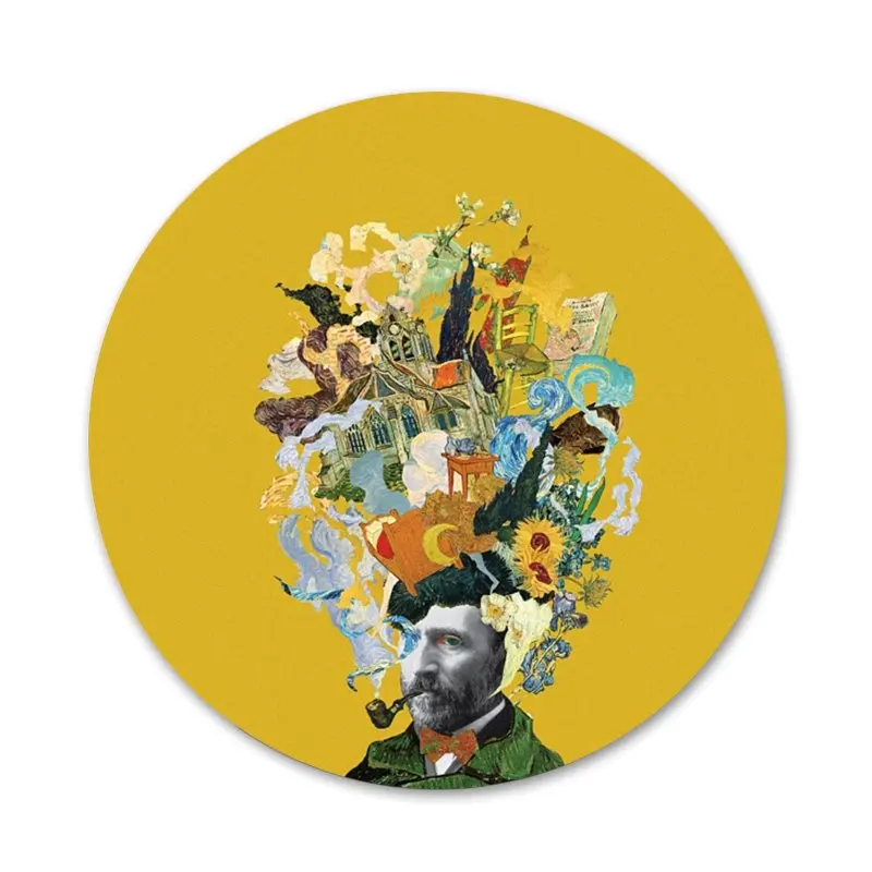 Винсент Ван Гог звездное небо картина маслом значки значок Металлические Значки