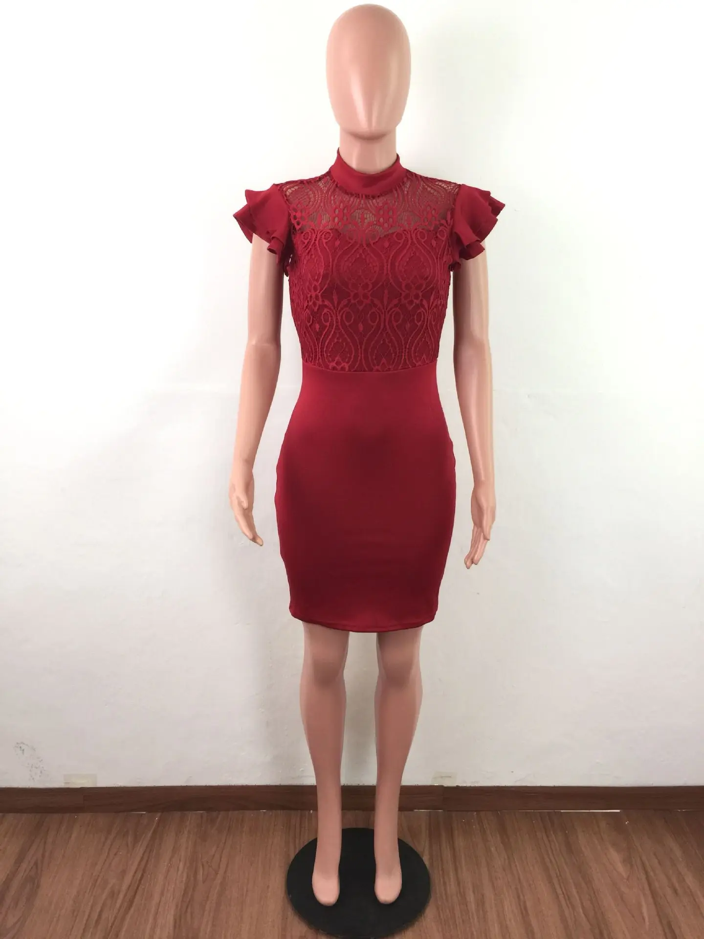 Вечерние кружевное платье 2019 осень модные женские туфли оборками с вышивкой