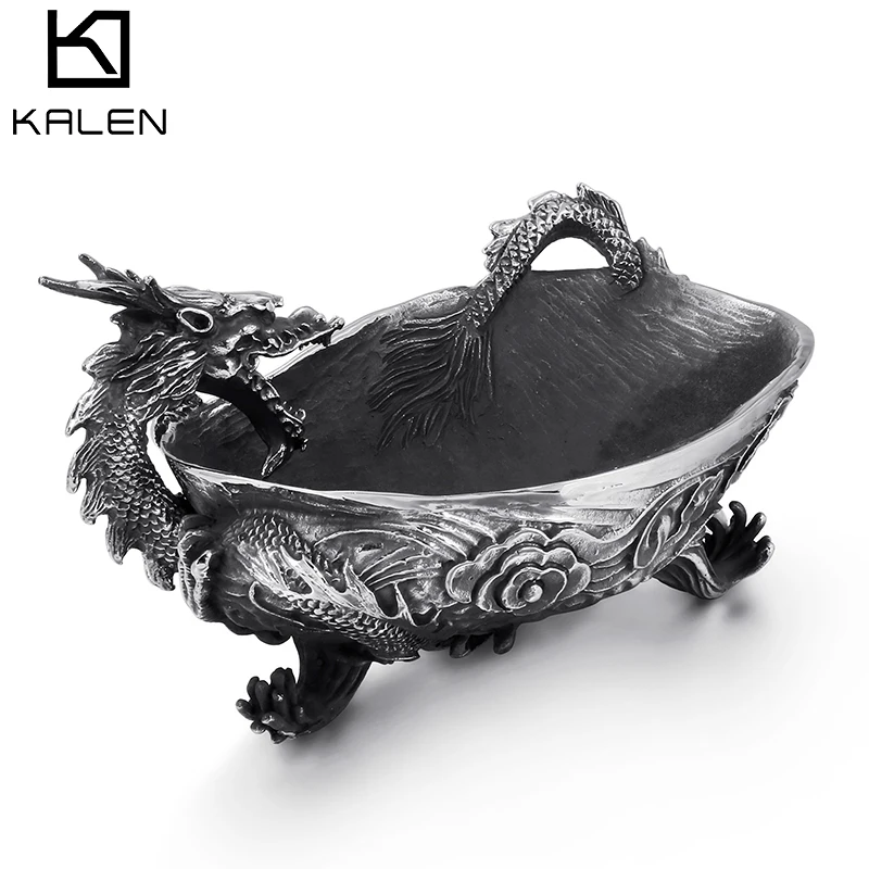 

Dragon Boat Ashtray Stainless Steel Home Smoking Ornament
