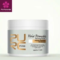 new arrival purc hair pomade strong style restoring pomade hair wax hair oil wax mud for hair styling 120ml