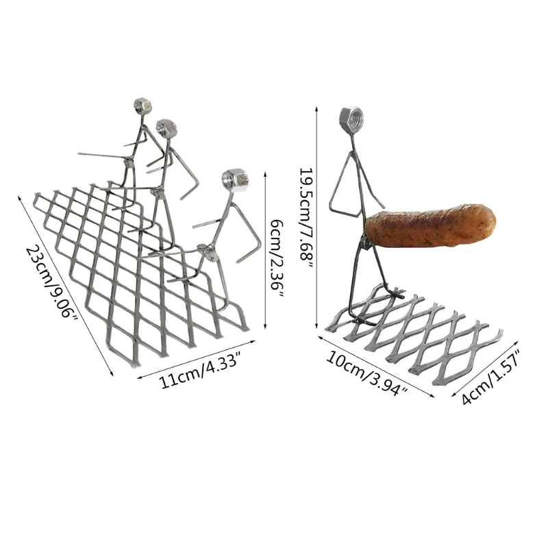 

Funny Humanoid Barbecue Skewers Forks Hot Dog Grill Holder Outdoor Camping Cooking Tools for Campfire Firepit Sausage