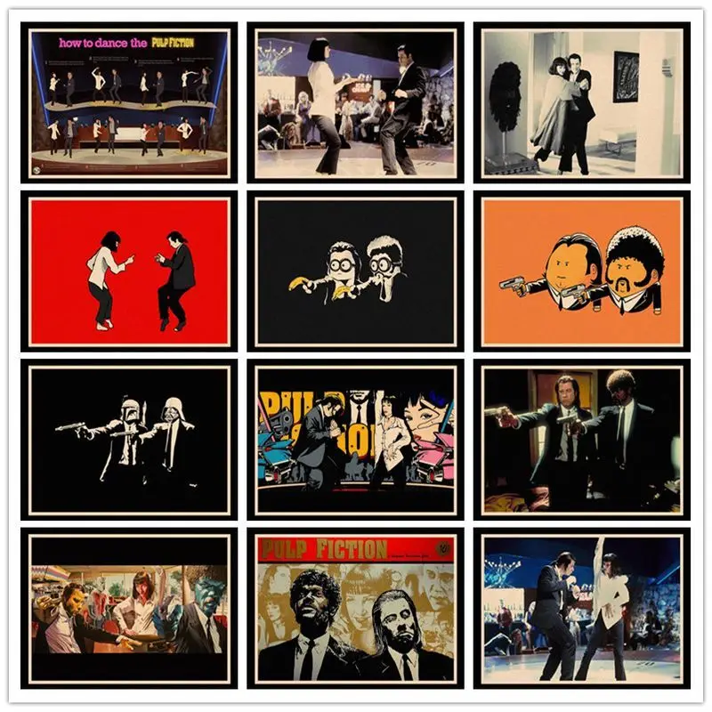 

Идеальные винтажные постеры JL Pulp нимация Квентин для дома/бара/гостиной Декор крафт-бумага Высокое качество постер Настенная Наклейка HBB19