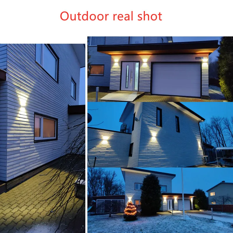 Светодиодный настенный светильник уличное водонепроницаемое алюминиевое